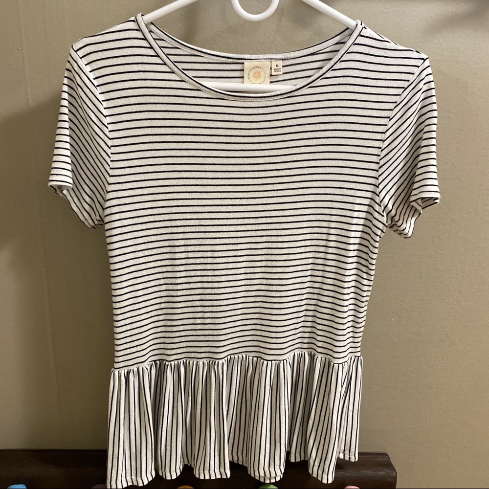 Peplum tee